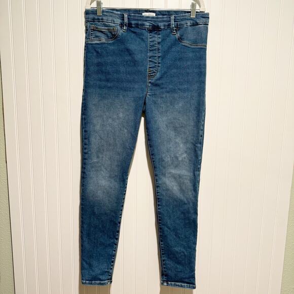 Good American Pull On Skinny Jeans Size XL - Picture 2 of 6